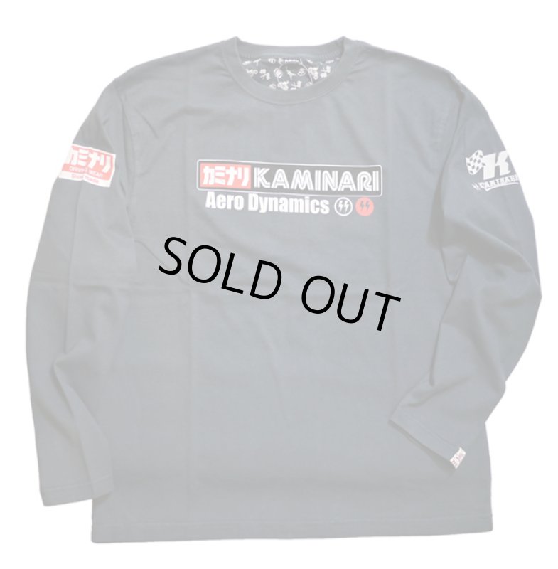 画像3: カミナリ KAMINARI [ Aero Dynamics ] KMLT-198 ロングスリーブTシャツ (3)