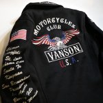 画像4: [  VANSON (バンソン）] 軽量メルトンスカジャケット イーグル刺繍  NVJK-905 (4)