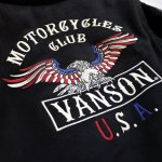 画像6: [  VANSON (バンソン）] 軽量メルトンスカジャケット イーグル刺繍  NVJK-905 (6)