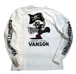 画像4:  [  VANSON (バンソン）] tom&jerry コラボ  刺繍 長袖Tシャツ  TJV-2001 (4)
