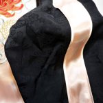 画像7:  Japanesque (ジャパネスク）菊と唐草刺繍リバーシブルスカジャン  3RSJ-703 ピンク／ブラック (7)