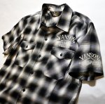 画像11: VANSON (バンソン）  オンブレチェック 半袖シャツ スカル刺繍  NVSS-2003 (11)