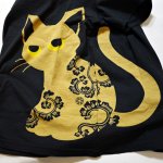 画像11: LIN (リン） 黒猫のLamy とネズミのEarl プリント 刺繍 Tシャツ  ATL-75001 (11)
