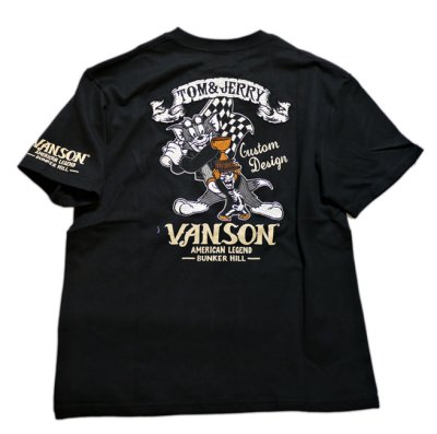 画像2: VANSON (バンソン）tom&jerry コラボ 刺繍 Tシャツ TJV-2010