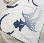 画像6: 華鳥桜　円相と金魚 プリント 刺繍   Tシャツ   8002102 (6)