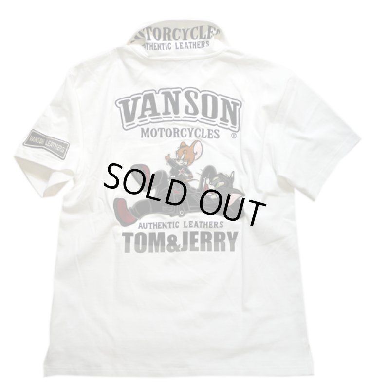 画像1: VANSON (バンソン）/ TOM&JERRY  ポロシャツ 刺繍  TJV-2017 (1)