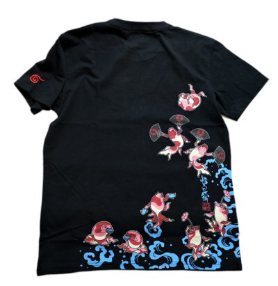 画像3: GO-COO! ! (悟空本舗）  金魚戯画 プリント 刺繍 Tシャツ  LGT-5901
