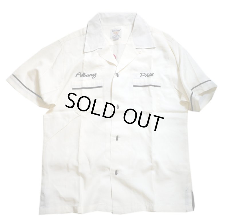 画像2: HOUSTON (ヒューストン） BOWLING SHIRT (BEER3)  40661 オフホワイト (2)