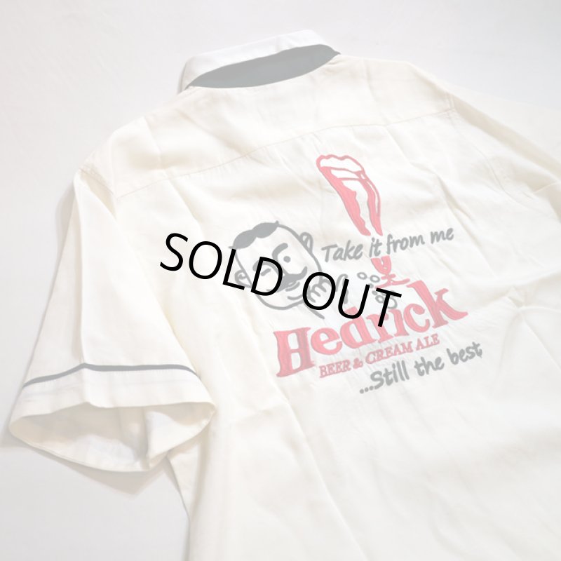 画像3: HOUSTON (ヒューストン） BOWLING SHIRT (BEER3)  40661 オフホワイト (3)