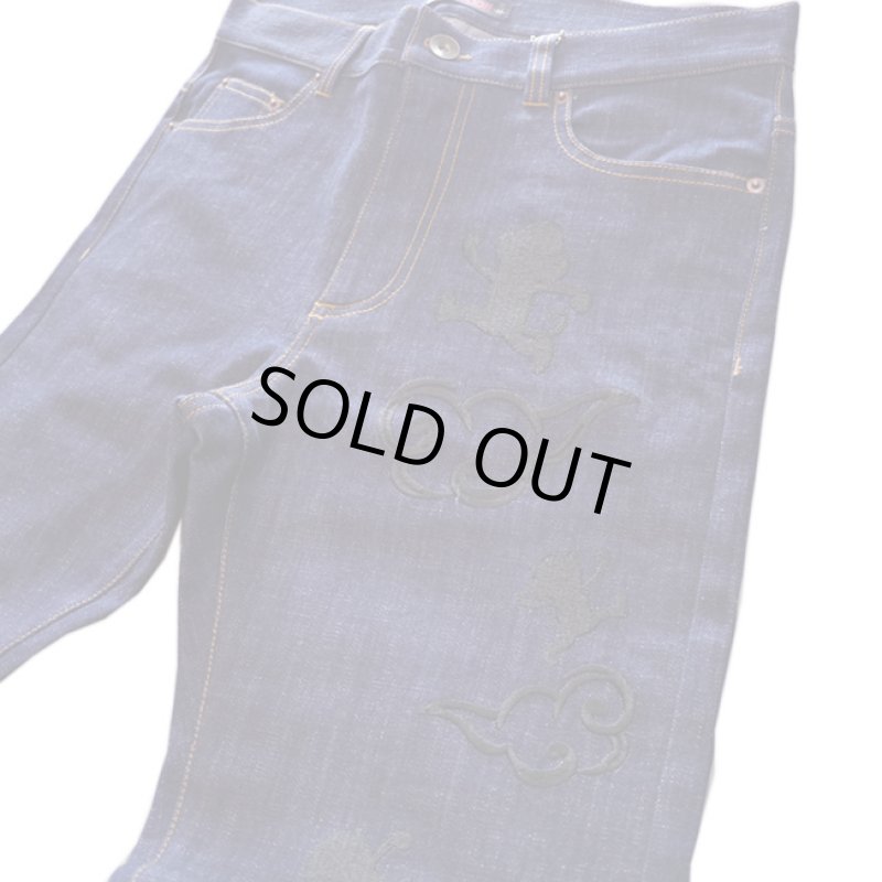 画像3: GO-COO! (悟空本舗)   刺繍 デニムパンツ  LGD-5903  インディゴ (3)