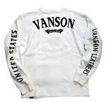 画像2: [  VANSON (バンソン）]  イーグル プリント 刺繍 長袖Tシャツ NVLT-2022 (2)