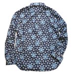 画像2: 衣桜   [ 桜 藍染絞り ] 長袖シャツ  SA-1358 (日本製） (2)