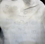 画像7: TEN-STRIKE /ハローキティ コラボ   ハローキティとハローミミィー 刺繍 スカジャン (袖ジャガード） HKSJ-505 BK×ホワイト (7)