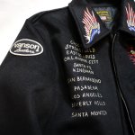 画像5: VANSON (バンソン）[VANSONオフィシャル商品]  メルトンスカジャケット  スカル刺繍 NVJK-2005 ブラック (5)