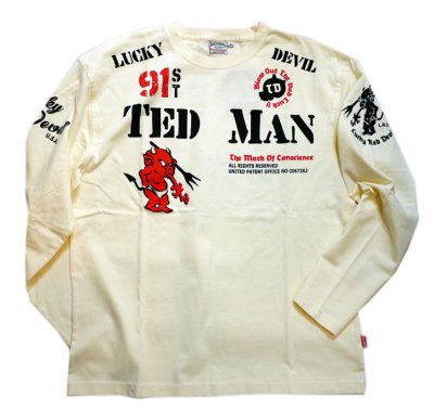 画像2: TEDMAN 「 スタンダードテッドマン 」 ロングスリーブTシャツ TDLS-338