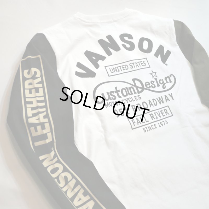 画像12:   VANSON (バンソン)   プリント 刺繍 長袖Tシャツ NVLT-2103 (12)