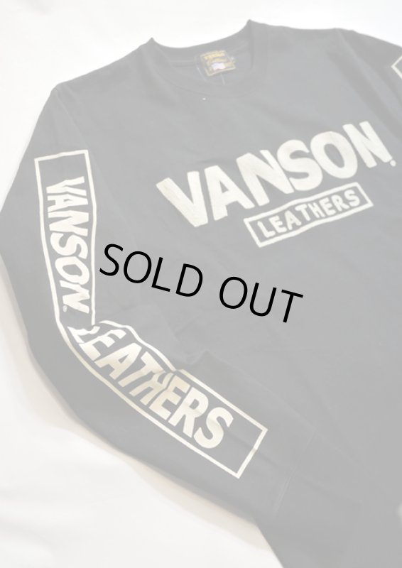 画像4:   VANSON (バンソン)   プリント 刺繍 長袖Tシャツ NVLT-2103 (4)