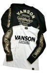 画像1:   VANSON (バンソン)   プリント 刺繍 長袖Tシャツ NVLT-2103 (1)