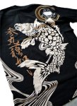 画像10: 参丸一 (サンマルイチ）[ 舞う鯉 ] プリント 刺繍 Tシャツ  ST-50063 (10)