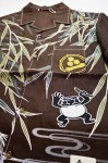 画像10: 参丸一 (サンマルイチ） 柳の下麻シャツ　プリント　刺繍　SSH-50067 (10)