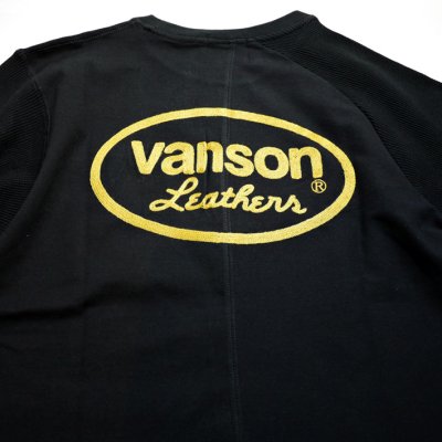 画像2: VANSON (バンソン） クレイジーTシャツ 刺繍  NVST-2113 ブラック