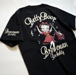 画像4: THE BRAVEMAN / Bettyboop コラボ  刺繍  プリント Tシャツ  BBB-2114 (4)