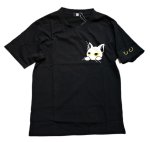 画像9: LIN (リン） 黒猫Lamy &ネズミEarl  ぶら下がりラミ＆ジャンピングアールTシャツ  プリント 刺繍 Tシャツ  ATL-75015 (9)