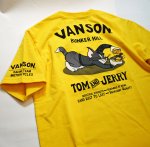 画像4: vanson  (バンソン） tom&jerry コラボ 刺繍  Tシャツ  TJV-2111 (4)