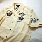 画像5: vanson  (バンソン） tom&jerry コラボ 刺繍  ボーリングシャツ  TJV-2114 (5)