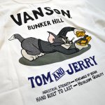 画像13: vanson  (バンソン） tom&jerry コラボ 刺繍  Tシャツ  TJV-2111 (13)