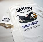 画像11: vanson  (バンソン） tom&jerry コラボ 刺繍  Tシャツ  TJV-2111 (11)