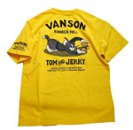 画像2: vanson  (バンソン） tom&jerry コラボ 刺繍  Tシャツ  TJV-2111 (2)