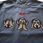 画像5: GO-COO! ! (悟空本舗） 三猿半袖Tシャツ プリント 刺繍　LGT-5982A (5)