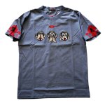 画像3: GO-COO! ! (悟空本舗） 三猿半袖Tシャツ プリント 刺繍　LGT-5982A (3)