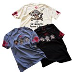 画像1: GO-COO! ! (悟空本舗） 三猿半袖Tシャツ プリント 刺繍　LGT-5982A (1)