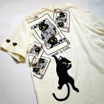 画像8: LIN (リン） 黒猫Lamy &ネズミEarl  キングラミTシャツ プリント 刺繍 Tシャツ  ATL-75016 (8)