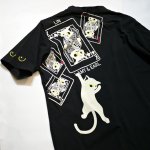 画像4: LIN (リン） 黒猫Lamy &ネズミEarl  キングラミTシャツ プリント 刺繍 Tシャツ  ATL-75016 (4)