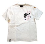 画像3: Pandiesta Japan / 抜刀娘 コラボ （風神雷神パンダ×ばっとうむちゅめ）Tシャツ プリント  刺繍  212075 (3)