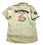 画像8: 再入荷  TEDMAN(テッドマン） ツイルワークシャツ  ワッペン 刺繍  TES-1200 (8)