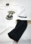 画像4: THE BRAVEMAN / Bettyboop コラボ  刺繍  プリント フェイクレイヤード六部袖Tシャツ  BBB-2153 ホワイト (4)