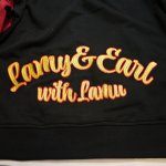 画像5: LIN (リン） [ Lamy and Earl  ] バイカラー ジップパーカー 刺繍  AL-75025 ブラック/ワイン (5)