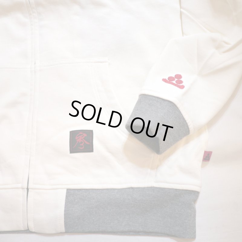 画像5: 参丸一 (サンマルイチ）[ 百花繚乱 ] 刺繍 ジップパーカー SM-50069 オフホワイト (5)