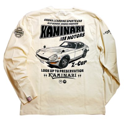 画像2: カミナリ KAMINARI [ Z-car ] KMLT-219 ロングスリーブTシャツ