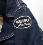 画像6:  VANSON (バンソン）デニムライダースジャケット   NVSZ-2114 インディゴ（ ビンテージ加工） (6)
