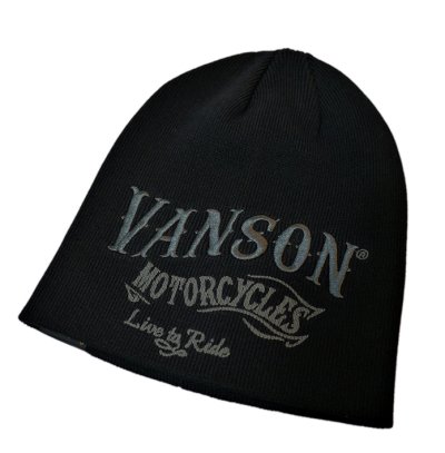 画像1: vanson(バンソン）コットンワッチキャップ ロゴ刺繍 NVCP-2107