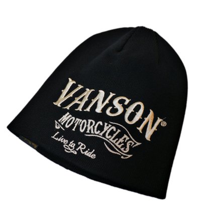 画像2: vanson(バンソン）コットンワッチキャップ ロゴ刺繍 NVCP-2107