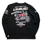 画像2: カミナリ KAMINARI [ おお400 ] KMLT-218 ロングスリーブTシャツ (2)