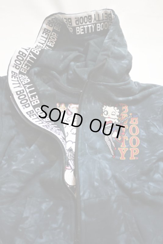 画像7: THE BRAVEMAN / BETTY BOOP コラボ   刺繍  プリント ジップパーカー BBB-2134  タイダイ (7)