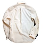 画像2: 衣桜   家紋切替え  長袖シャツ  SA-1441 (日本製）オフホワイト (2)