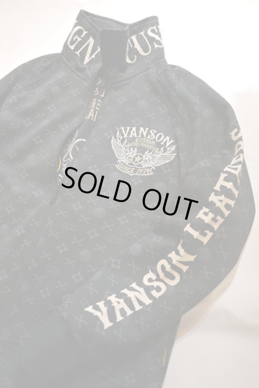 画像5: vanson (バンソン）ジャージ モノグラム柄 トラックジャケット NVSZ-2201 (5)